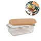 Масленка стеклянная BUTTER с бамбуковой крышкой (R32787-S) - изображение 2