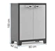 Шафа Keter/Kis Titan Low Cabinet сіро-чорна низька пластикова багатофункціональна (240618) - изображение 2