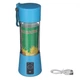 Блендер шейкер Juice Cup портативний USB Блакитний - зображення 2