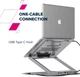 USB-хаб Canyon OnStand 2 Aluminium 6-in-1 з підставкою для ноутбука (CNS-SDS2) - зображення 19