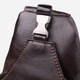 Сумка слинг через плечо мужская из натуральной кожи Vintage leather-23050 Коричневая - изображение 7