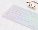 Клавіатура бездротова Canyon HKB-W11 Slim Dual Mode Wireless/Bluetooth RGB White (CNS-HBTK11W) - зображення 6