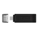 USB - флешка Kingston DT 70 Type-C 3.2 64GB, Black - изображение 1