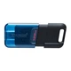 USB - флешка Kingston Type-C 3.2 DT 80M 128GB, Black - Blue - изображение 1