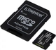 Карта пам'яті microSD Kingston 128GB C10 UHS-I R100MB/s +SD-адаптер (SDCS2/128GB) - изображение 2