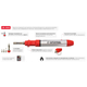 Микропальник с комплектом аксессуаров 7 ед. INTERTOOL GB-0005 12 мл Микрогорелка - изображение 9