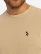 Футболка хлопковая длинная мужская U.S. Polo Assn 113904-0400A(Tribeca Khaki) 2XL Хаки (786662043837) - зображення 4