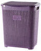 Корзина для белья вертикальная Violet House Виолетта 45 л 1007 Plum 0001141 - изображение 1