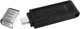 Флеш накопитель Type-C USB 3.2 Kingston DT 70 64 ГБ DT70/64GB - изображение 1