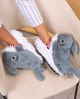 Тапочки Кигуруми Акула My Kigu Домашние Серый Детские для девочки Мягкие Плюшевые 35-40 (301341) - изображение 3