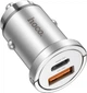 Автомобільний зарядний пристрій Hoco NZ10 Handy PD45W+QC3.0 car charger Silver (6942007601825) - зображення 4