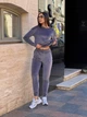 Жіночий спортивний велюровий костюм (светр+штани) Uaclothes 46-48 Графітовий (like34438-148481350) - изображение 1