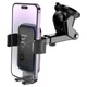 Холдер Hoco H79 Vista push-type car holder(center console) Black - изображение 4