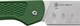 Нож Ontario Knife Camp Plus Santoku Green (14780002) - изображение 3