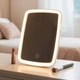 Зеркало прямоугольное косметическое с подсветкой LED Makeup Mirror, настольное зеркало для макияжа с 3 режимами освещения, сенсорным управлением, регулировкой наклона и питанием от USB Белое, VE-118 - изображение 1