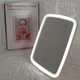 Зеркало прямоугольное косметическое с подсветкой LED Makeup Mirror, настольное зеркало для макияжа с 3 режимами освещения, сенсорным управлением, регулировкой наклона и питанием от USB Белое, VE-118 - изображение 2