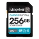 Карта памяти Kingston Canvas Go! Plus 256 ГБ, SDXC, чтения до 200 МБ/с, запись до 160 МБ/с, пластик (SDG4/256GB) - изображение 1