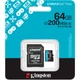Карта памяти microSD Kingston 64GB Canvas Go! Plus, скоростная Class 10 U3 V30 A2, для игр и 4K съемки - изображение 3