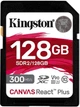 Карта памяти Kingston 128GB SDXC C10 UHS-II U3 R300/W260MB/s для профессиональных кинокамер (SDR2/128GB) - изображение 1