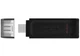 Флешка/флеш пам'ять Kingston DataTraveler 70 DT70/64GB USB Type-C/64ГБ Чорний - зображення 2