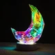 Светильник ночник LED "Хрустальная Луна" с USB, декоративная лампа для декора детской, спальни - изображение 2