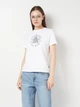 Футболка хлопковая женская Converse CVW5T241 M White 10A (0198820118934) - изображение 1