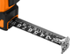 Рулетка NEO Tools Super Black сталева 10 м x 25 мм з автоматичним блокуванням, 2 кнопками стоп та магнітом 67-245 (5907558472271) - зображення 5