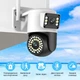 IP-камера уличная с двойным объективом XON SmartCam Wi-Fi 1080P (SCWEW22VW 3701) Белая - изображение 3