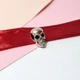 Серебряный шарм подвеска без камней Череп серебро 925 пробы родированное 74497 3.18г - изображение 7