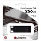 Флеш пам'ять Kingston DataTraveler DT 70 256Gb Type-C портативний та легкий флешнакопичувач для ноутбуків, ПК, планшетів, телефонів Чорний - зображення 2