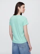 Футболка хлопковая женская GAP 425449780 S Зеленая (1159842382) - изображение 2