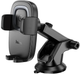 Автодержатель для телефона с беспроводной зарядкой Hoco HW32 Crown 15W Wireless Black Metal Gray (6942007646949) - изображение 1