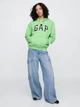 Худи утепленное на флисе оверсайз женское GAP 926613943 L Зеленое (1159842325) - изображение 3