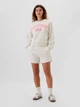 Свитшот на флисе женский GAP 194053650 S Молочный (1159842302) - изображение 3