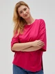 Футболка длинная женская Moodo L-BL-4602 XS Фуксия (5904152523675) - изображение 4