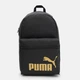 Рюкзак спортивный тканевый 18 л вмещает формат А4 Puma Phase Essentials Backpack 09116403 BlackGoldNo.1 Logo (5903419772245_4067984174727) - изображение 1