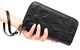 Кошелек женский из натуральной кожи. Кожаный женский кошелек клатч на 2 отделения Bethcat Черный (3596-2-B) - изображение 6