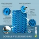 Надувной двойной коврик Klymit Double V (цвет Blue) - изображение 10