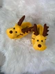 Тапочки кигуруми Kigurumi Рождественский Олень Детские для мальчиков Желтый Плюшевые 35-40 (3106/1) - изображение 5