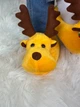 Тапочки кигуруми Kigurumi Рождественский Олень Детские для мальчика Желтый Плюшевые 25-32 (3106/1) - изображение 8
