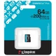 Карта памяти Kingston 64GB microSDXC сlass 10 UHS-I U3 V30 A2 Canvas Go Plus G4 (SDCG4/64GBSP) - изображение 3