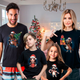 Футболки Family Look Кавун Сім'я новорічних коней M 4 шт Чорний ФП013163(M) - изображение 2