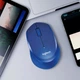 Бездротова мишка Logitech M330 Silent Plus 1000dpi Blue - зображення 8