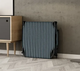 Раскладная кровать с Mesh-матрасом и подушкой LEOBRO Striped 193х68х30 см, с регулировкой спинки, черная в полоску - изображение 5