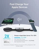 Беспроводное зарядное ANKER MagGo Wireless Charging Pad 15W 3-in-1 Foldable B25M8H11 - изображение 6
