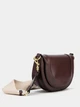 Сумка Zara через плечо бордовая - изображение 4