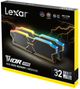Pamięć RAM Lexar Thor RGB DDR5-6000 32768MB (Kit of 2x16384MB) Black (LD5U16G60C38BG-RGD) - obraz 8