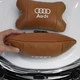 Набір подушок 2шт для автомобіля Audi, з натуральної коричневої шкіри. Подушки на підголовник - изображение 4