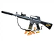 Игрушечный автомат винтовка M16А4 на мягких пулях EVA 95 см с глушителем, оптическим прицелом серый - изображение 1