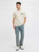 Футболка хлопковая длинная мужская Jack & Jones 12281092 S Sweet Corn (5715721159061) - изображение 3